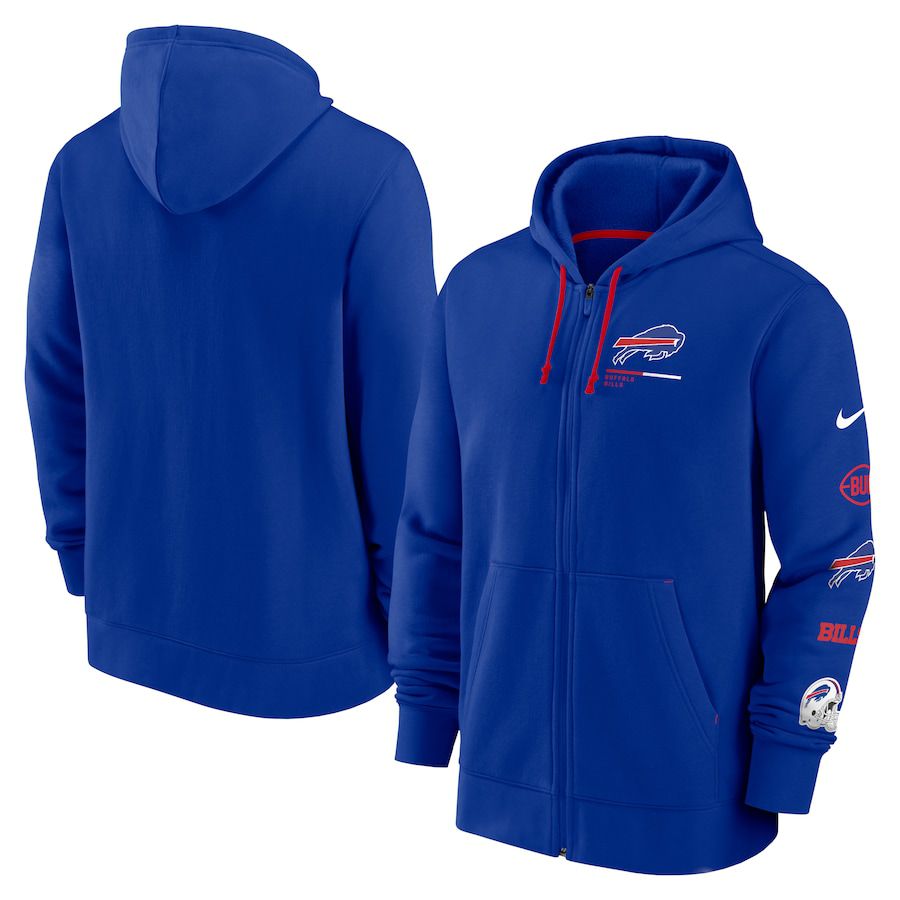 Men Buffalo Bills nike royal surrey full zip hoodie->los angeles chargers->NFL Jersey